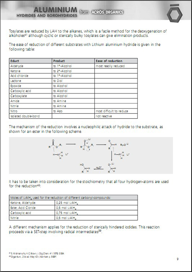 3.3The parent compounds lithium aluminium hydride and sodium borohydride