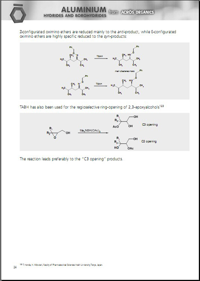 etramethylammonium triacetoxyborohydride121(NEW:AO39285)